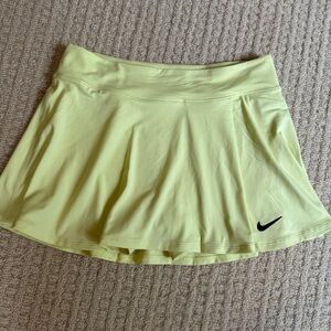 Nike Light Yellow Dri-FIT Skirt